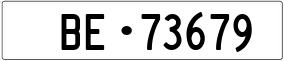 Trailer License Plate